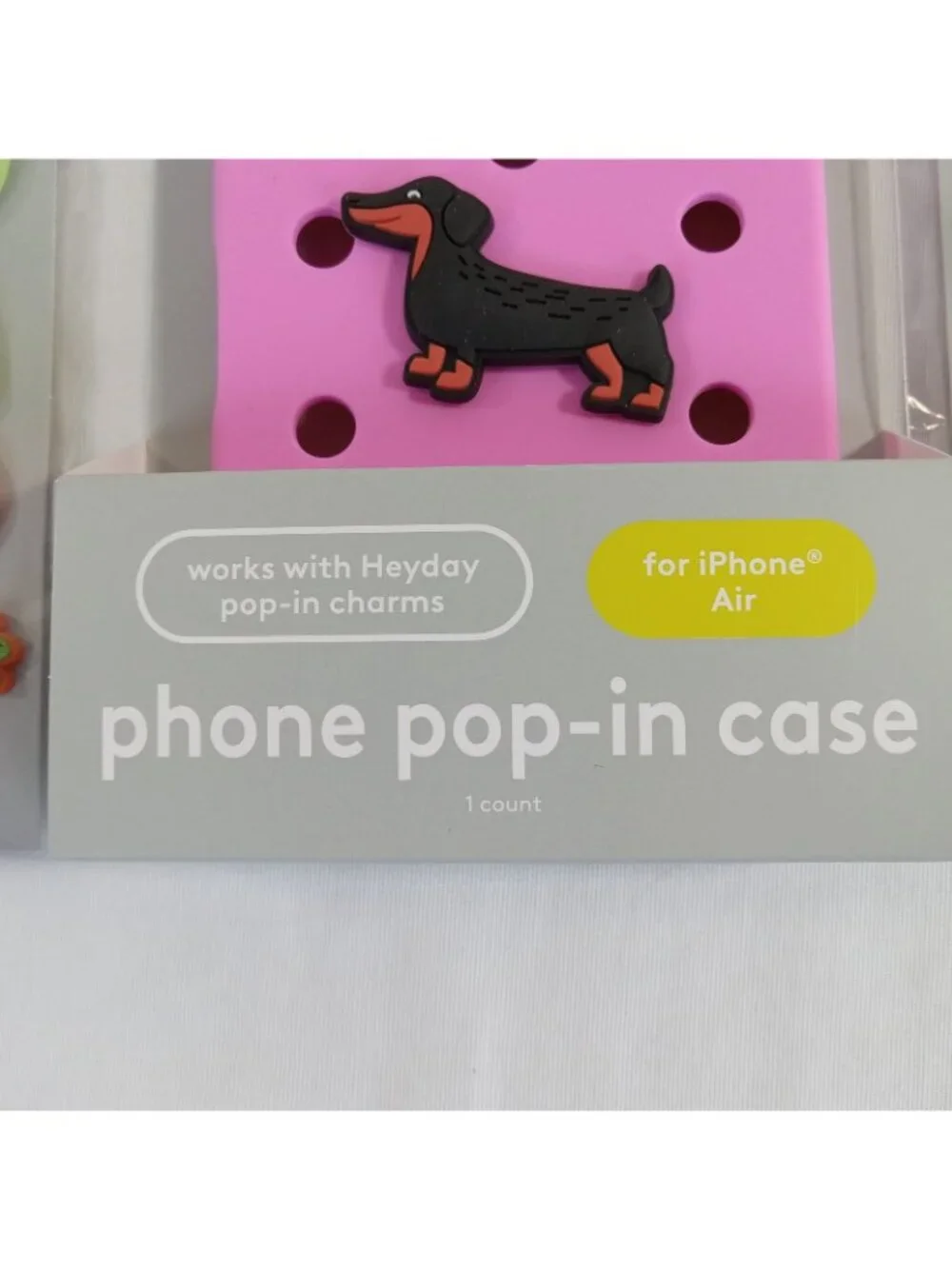 Heyday Pop-In Phone Case iPhone Air Pink Dachshund Tennis & 2 Packs Food Veggies